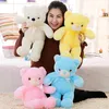 LED Beren Gevulde Dieren Leuke Glow Bear Knuffels Creatieve Kleurrijke Knuffels Kawaii Lichte Dieren Doll Kinderen Kerst Speelgoed Ka8051