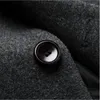 2020冬のカジュアルの厚いウールのコートメンズスタンド襟スリムフィットジャケットマントーホムピーコートオーバーコートトレンチウールパーカーコート
