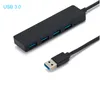 4-портовый USB 3.0 Ultra Slim данных High Speed ​​Hub Внешний сплиттер для ноутбука, портативного компьютера, USB флэш-накопители JK2008XB