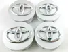 Uppsättning av 4 passar hjulcentrum Hub Cap Silver Base Chrome Logo 62mm / 2 1/2 "5964198