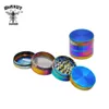 Hornet Rainbow Dazzle Color 4 Layer Metal Herb Zinc Alloy Tobacco Grinder 50mm / 1,97 "Crusher with Pollen Catcher