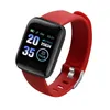 D13 Smart Watch ID116 Plus Hart Rate Riem Heren en Dames Fitness Sports Polsband Leven Waterdicht