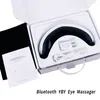 Eyes Care Wireless Rechargeable Bluetooth Foldable Eye Massager Infrared Heating Adjustable Air Pressure Vibration Massage