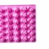 Dinosaur Silikonformar Rektangel Choklad Candy Ice Mold Bear Cube Mold Populära Hem Party Kök Creative Tools 2 4Sy G2
