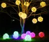 NEW outdoor Christmas lights led rattan ball string light 20cm 30CM100 led decorative lanterns holiday light pendant lights