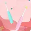 AZDENT 3 Sides children Kids Sonic Electric Toothbrush 5 Modes U Type Teeth Tooth Brush 4 Heads 3h USB Rechargeable