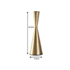 Metalowy klepsydry kształt stożkowy świecznik chic ciężkie ciężar długości świecznik posiadacze złote srebrne rocznika dekoracyjne