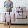 Quilt niet geweven opbergtas opvouwbare kleding deken quilt trui organizer m / l / xl quilt tas houder