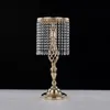 70 cm Rhinestone Candelabra Bruiloft Elegante Kaarshouder Mooie Tafel Centerpieis Vaas Stand Crystal Candlestick Bruiloft Decor EEA1906