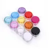 Plastic Vierkante Vorm 3G 5G Mini Reizen Cosmetische Kruiken Hervulbare Make Cream Oogschaduw Lip Balm Nail Art Sample Storage