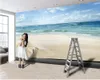 3D Paysage Papier peint Photo 3D Fond d'écran Murale Romantique Plage Vue sur la mer Salon Chambre à coucher Chambre à coucher TV Fond d'écran