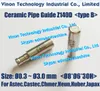 Ø1.6-Ø3.0mm Przewodnik rur ceramicznych Z140D (typ b) Ø8xø6x30mm EDM ERDM Ceramic Elektrode Guide do wiercenia EDM Astec, Castec, Chmer, Heun, Huber