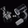 5mm Clear Bottom 14mm female 10mm 18mm male Quartz Banger Nail with Cyclone Spinning Carb Cap and Terp Pearl For Glass Bongs