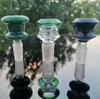 Smoking Bowls 14mm 18mm male Bowl Glass pipe piece snowflake filter heady with Honeycomb Screen Round for Bong Dab Rig