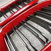 Custom Made F15 F16 Dual Line Line Glossy Car Racing Grille dla BMW X5 X6 Red Carbon Front Grille Grille