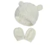 Chapeau d'hiver pour bébé fille chaud nouveau-né accessoires enfants bonnet en tricot 4 couleurs chapeau d'hiver pour enfants avec gants infantile oreille bonnet DWB1100