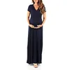 Robe de grossesse de maternité pour femmes enceintes, robes de printemps et d'été, vêtements longs pour maman, accessoires Photo