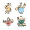 Christmas Cute Cartoon Magic Potion Glass Bottle Creative Emotion Pin Badge Brooch