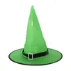 Cappello da strega illuminato a LED Halloween Cortile da giardino Albero da appendere Cappello da strega luminoso Decorazione per cappello da strega incandescente di Halloween