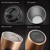 Insulated Coffee Mug Stainless Steel Vacuum Cup Double Wall Thermo Mugs With Handle Lid Office Water Cups 500ml Car Bottle YFAB2273