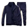 Herren Sportswear Casual Frühling Trainingsanzug Männer Zwei Stücke Sets Stehkragen Jacken Sweatshirt Hosen Jogger Track Anzug Laufen