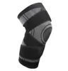 Fitness Running Cykling Bandage Kneed armbåge kuddar Sport Knä Leg Support Sleeve Justerbara stickad kuddar Skyddsutrustning Knä säkerhetsutrustning