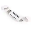 Lecteur de carte Micro USB OTG adaptateur multifonctionnel de lecteurs de carte USB/SD/TF/USB 4 en 1 pour téléphone portable Android tablette PC