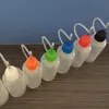 Mjukt stil nålflaskor 30ml plast droppflaska LDPE E flytande tom flaska med nålspets