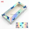 Glitter 3D Mink Eyelashes Box Laser False Eyelash Case Mink Lashes Package Lash Boxes Presenter Förpackning Box Privat Logo