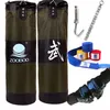 90 cm Training Fitness Boxing Bag Hook Hanging Saco de Boxe Fight Bag Sand Punching Sandbag With Gloves9148604