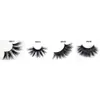 ELR001 25mm 5D real Mink hair Pestañas 3D Mink Lashes Embalaje en bandeja Long Mink Lashes buena calidad aceptar etiqueta privada gratis shi