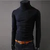 Helisopus 2022 Mens Casual Turtleneck Tröjor Man's Knited Slim Fit Brand Tröja Pullovers Masculino