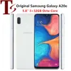 Remis à neuf d'origine Samsung Galaxy A20e A202FD double SIM 5,8 pouces Octa Core Android 9.0 3 Go de RAM 32 Go de ROM 1560x720 13MP débloqué Dual Sim Phone 1pc