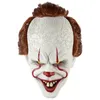 Halloween Horror Props Clown Full Face Masks Movie Peripheral Scary Back To Soul Stephen King039s It 2 Joker Party Mask4537230