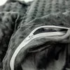 毛布の重み重力毛布キルトカバークリスタルベルベットソフト通気性睡眠大人向け快適な重い冬11680767
