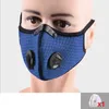 Cykling Ansiktsmask Sport Utomhusträning Masker PM2.5 Anti-dammförorening Försvarsmaske Aktiverad kolfilter Tvättbar mask