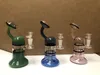 7,6 cal 19 cm Assorted Color Green PerColator Glass Water Bong Pipe Zlewki Hookh Bongs