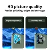 Filme protetor de tela traseira de câmera de cobertura completa 3D para iPhone 15 14 13 13Pro Max 12 Mini 12pro 11 Pro 11Pro 9H Lente de telefone transparente Vidro temperado com pacote de papel