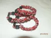 Free shipping 100pcs sports 3 rope bracelet ,Chinese bracelet, baseball rope bracelet