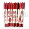 Menow 12 Colors Sexy Eyeliner Lip Stick متعدد الوظائف Lipliner Lip Lip Lip Pencil Matte Nude Lipsliner Pen Set Beauty Makeup Tool1724679