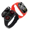 M1PRO TWS Bluetooth Słuchawki Smart Bransoletka Zegarek Fitness Tracker Zegarek z Earbuds Tętno Ciśnienie Monitor SmartBand