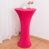 Tala de mesa 19 Cores Cocktail Wedding Spandex Capa High Bar Lycra Linen Party Banquet El Decoration