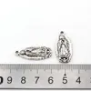 Dziewica Maryja Urok Wisiorki na Tworzenie biżuterii, Kolczyki, Naszyjnik i Bransoletka 12.5x28.2mm Antique Silver 80szt A-379