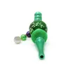 Grid Shishas Nozzle Blunt Holders Smoking Pipes Glow In Dark Portable Hookah Tip Mesh Beading Straight Smoke Pipes 13jka C2