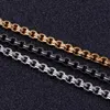 Bracelets d'amitié pour hommes 2022 or noir en acier inoxydable pour hommes amis Bracelete classique bijoux lien chaîne LinkLink Link233Q
