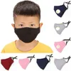 100pcs DHL dla dzieci Maski do mycia twarzy z zaworem bawełnianym tkaniną PM2.5 Maska przeciw haze