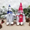 4 stilar Buffalo Plaid Christmas Dolls Figurines Handgjorda Jul Gnome Faceless Plush Nomes för smycken Presenter dekoration FY7176