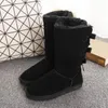 DORP SHIPPING 2020 NEW Women Snow Boots 100% Cowhide Leather Ankle Boots Warm Winter Boots Woman shoes large size 4-10 U239