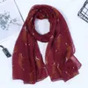 New style scarf direct s fox printing voile scarf animal ladies style scarf LY061241I