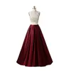 2021 Classic High Neck Homecoming Prom Dresses Satin Long 2 Pieces Beaded Open Back Dress Evening Wear Formal Bridesmaids Dress Gowns Cheap